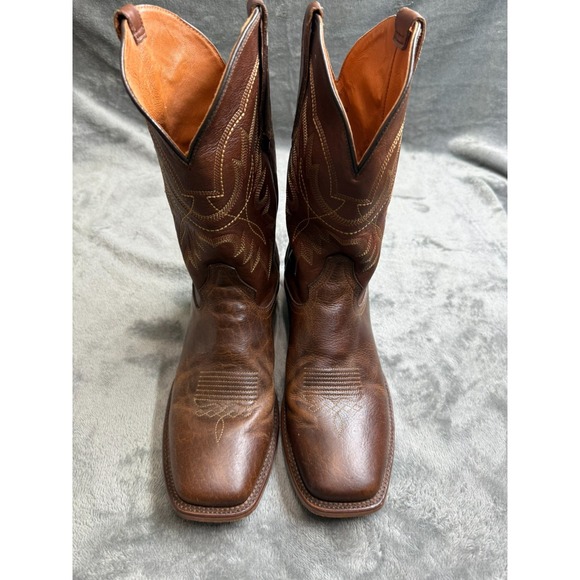 Cody James Mens Blue Collection Western Broad Sq Toe Honey Size 12D StyleBBH45 - Picture 2 of 13